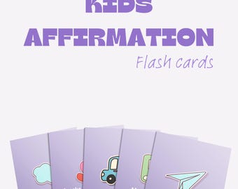 Printable Affirmation Cards for Kids, Set of 36 Lunch Box Notes, Positive Encouragement PDF Download