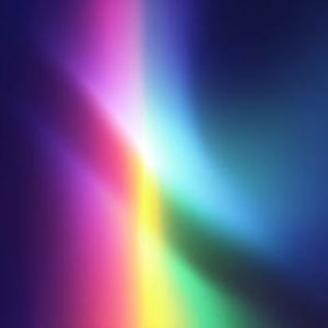May include: Abstract digital art with a gradient of colors. The image features a blend of purple, pink, yellow, green, blue, and white hues, creating a soft, blurred effect. The colors radiate from a central point, forming a dynamic and vibrant composition.