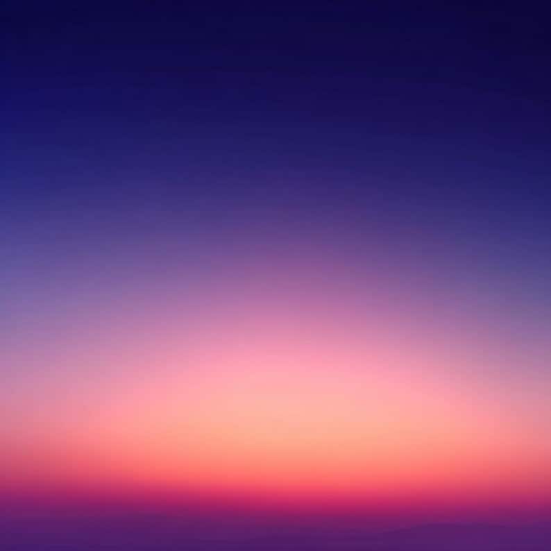 May include: A gradient background image transitioning from deep blue at the top to shades of purple, pink, and orange at the bottom. The colors blend smoothly, creating a soft, atmospheric effect.