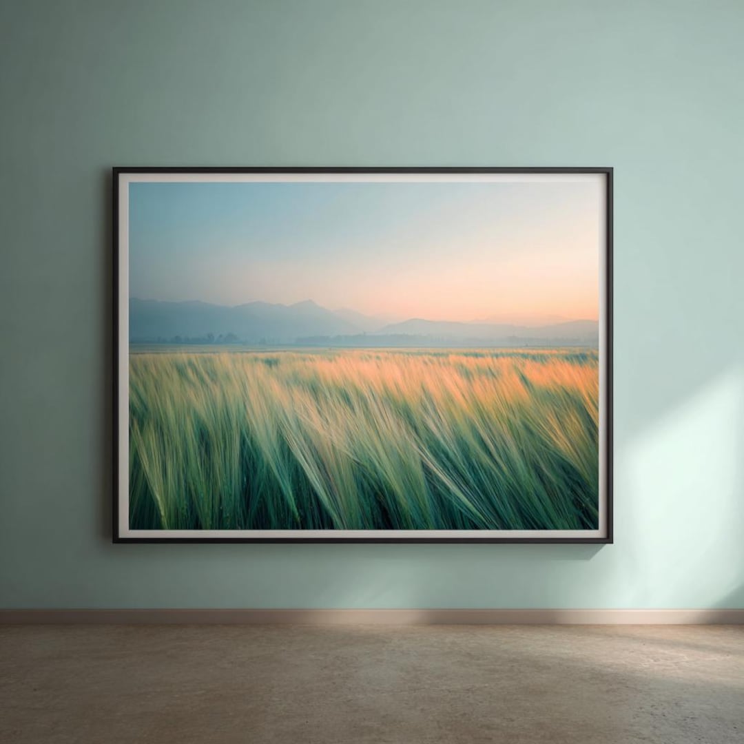 Frame TV Art | Field V8 – Premium Airy Pastel Field for Organic ...