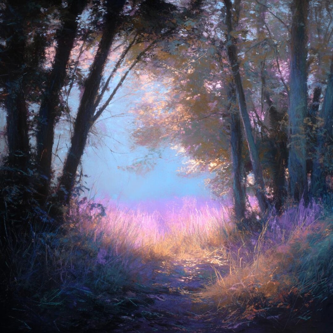 Frame TV Art | Field V5 – Radiant Airy Pastel | for Organic Creative ...