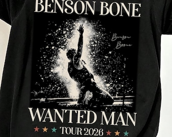 Comfort Colors Benson Boone Wanted Man Tour 2026 Concert Shirt
