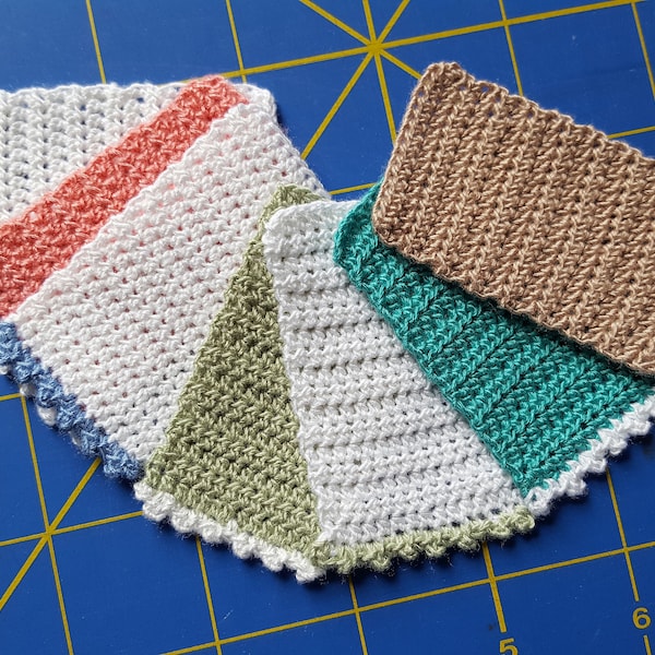 Dollhouse Miniature Hand Crocheted Bath Towel- Bamboo - multiple colors