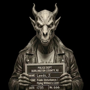 Jersey Devil Mugshot TeeTank Top | Terror of the Pines Cryptid Counter Culture Shirt