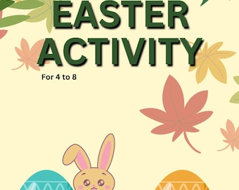 Schede di attività pasquali per bambini (4-8 anni) / Labirinto, conteggio e colorazione stampabili