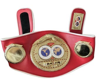 Cinturón de campeón de boxeo y lucha libre de la IBF, tamaño adulto, diseño 3D, boxeo / Libre de impuestos / Cinturón de boxeo IBF
