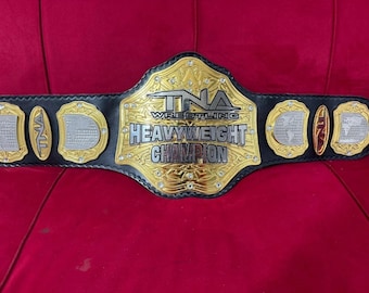 Réplica del cinturón del Campeonato Mundial de Lucha Libre de Peso Pesado de TNA NEW, latón de 4 mm, para adultos/libre de impuestos/regalo de boda