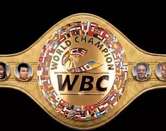 Golden WBC World Boxing Championship Belt Adult Size Replica/Custom Golden WBC Belt/ wedding gift Belt/Duty Free