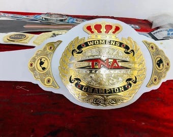 Réplica del cinturón de campeonato de lucha libre femenina de peso pesado de TNA / Cinturón femenino de TNA / Libre de impuestos / Regalo de boda