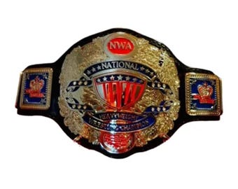 Réplique de ceinture de championnat national de lutte lourde NWA 4 mm/Ceinture nationale Nwa/Cadeau de mariage Nwa