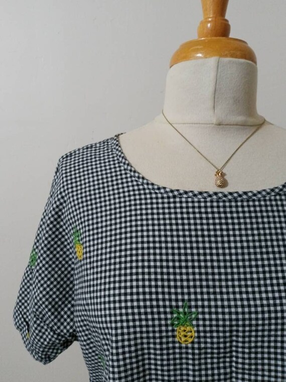 Gingham Pineapple Top - image 1