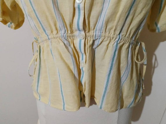 Sunny Yellow Striped Top - image 6