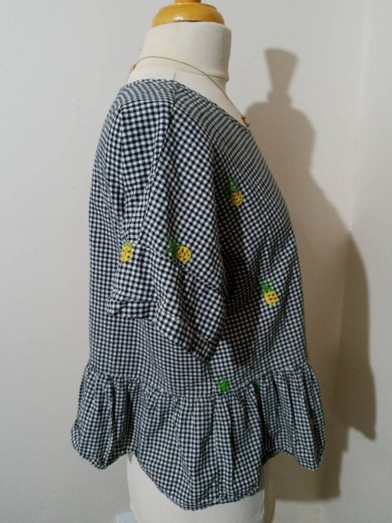 Gingham Pineapple Top - image 6