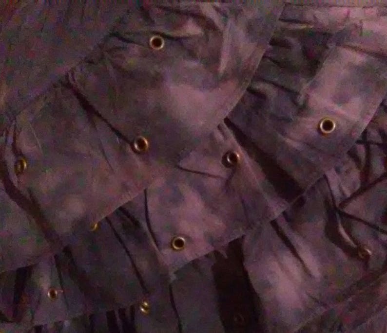 size LXL Forest Zombie Dress with ruffles and grommets