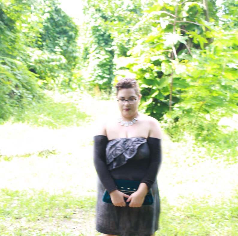 size LXL Forest Zombie Dress with ruffles and grommets