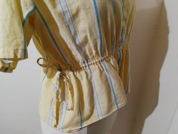 Sunny Yellow Striped Top - image 7