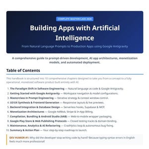 Digital PDF Guide: AI-Powered App Development, Monetization & Publishing Workflow