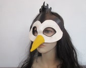 Penguin Mask in Leather by Hawk Deer