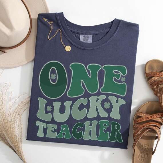 Comfort Colors® One Lucky Teacher Shirt – St Patrick’s Day Teacher Tee
