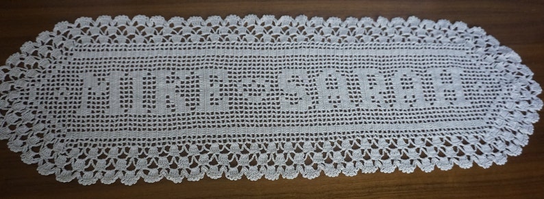 Name Doily-Personalized (Frame not included)