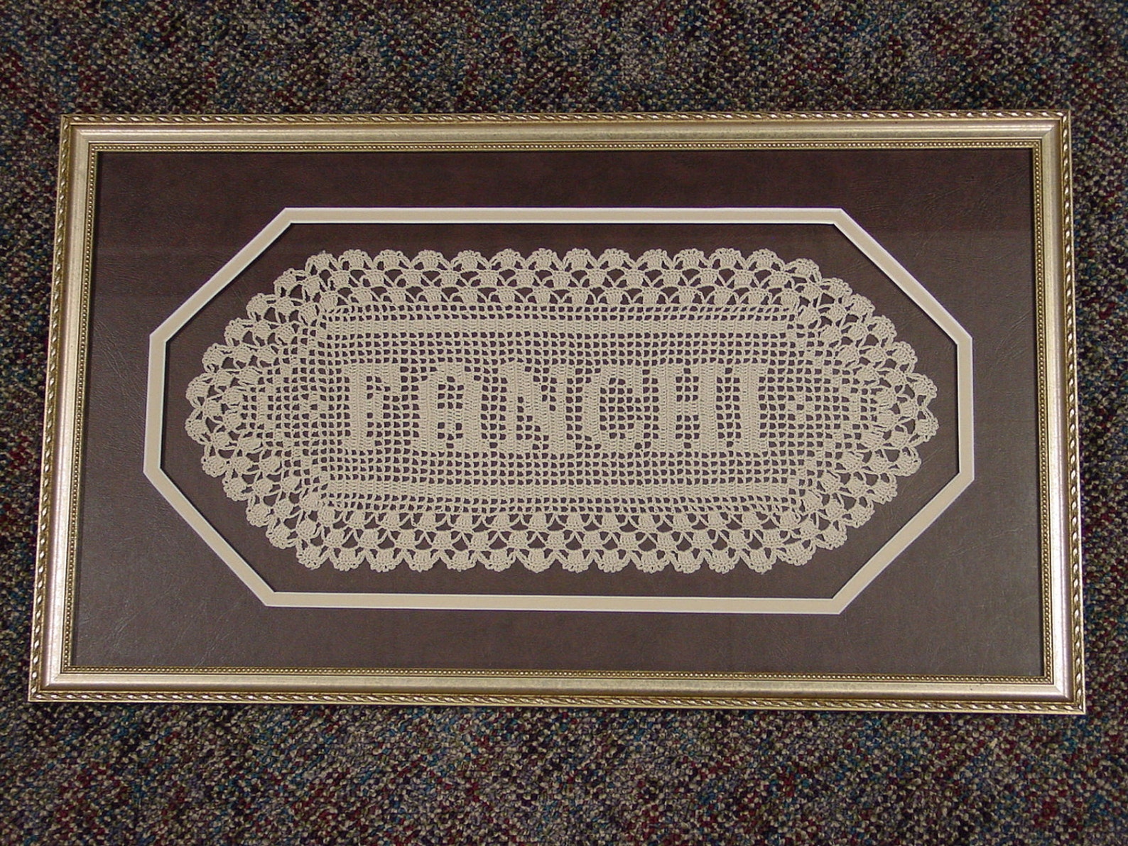 Name Doily-Personalized (Frame not included)