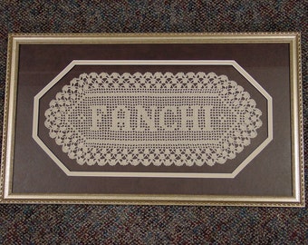 Name Doily-Personalized (Frame not included)