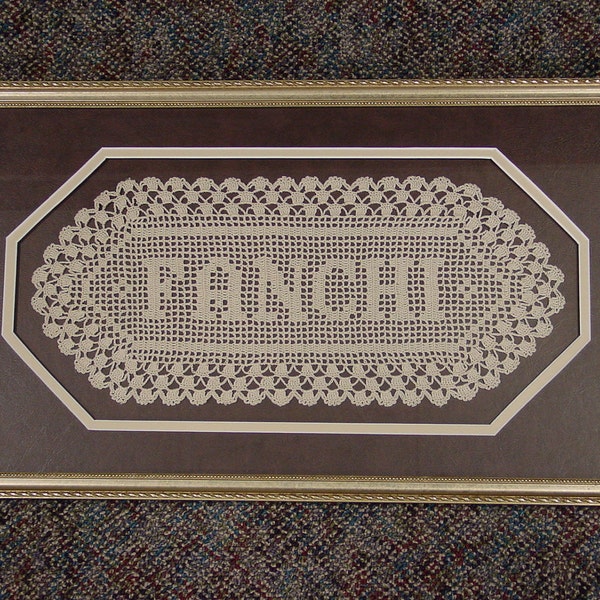 Name Doily-Personalized (Frame not included)