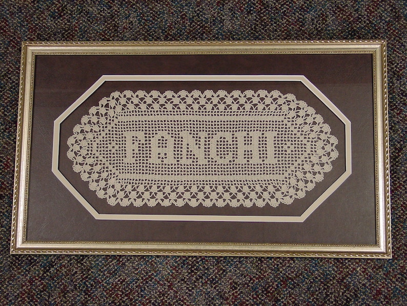 Name Doily-Personalized (Frame not included)