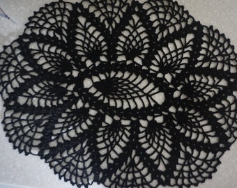 Pineapple Oval Doily in Colors and also White, Cream, Natural and Ecru Approximately 16" X 11"