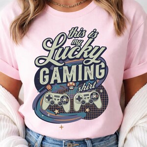 Lucky Gaming Shirt SVG – Retro Gamer St Patricks Day Design (Digital Download)
