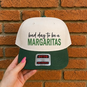 Bad Day To Be A Margaritas Embroidery Design, Funny Drinking Hat Design, Margarita Lover Embroidery File, PES DST Download