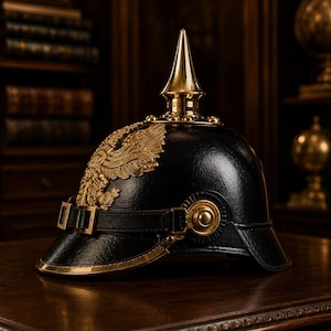 Réplica Casco Pickelhaube Prusiano, Casco Militar Alemán, Casco Histórico Coleccionable, Decoración Militar