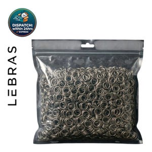 Bulk Jump Rings for Chainmail, Jewelry Making, Cosplay Armor (500g or 1kg)