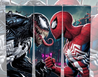 Superhero Tumbler Wrap PNG | 20oz Skinny Tumbler Sublimation Design | Comic Hero Digital Download