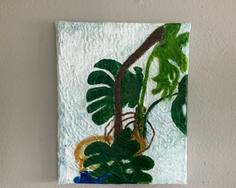 Monstera - original acrylic painting