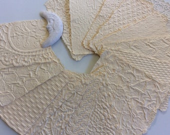 Handmade Creamy Off-White Paper: Textured Artist Supply