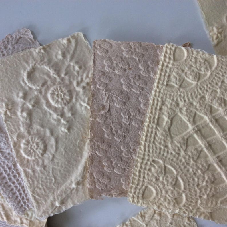 Handmade Paper offwhite Recycled Paper Pack Texture Etsy