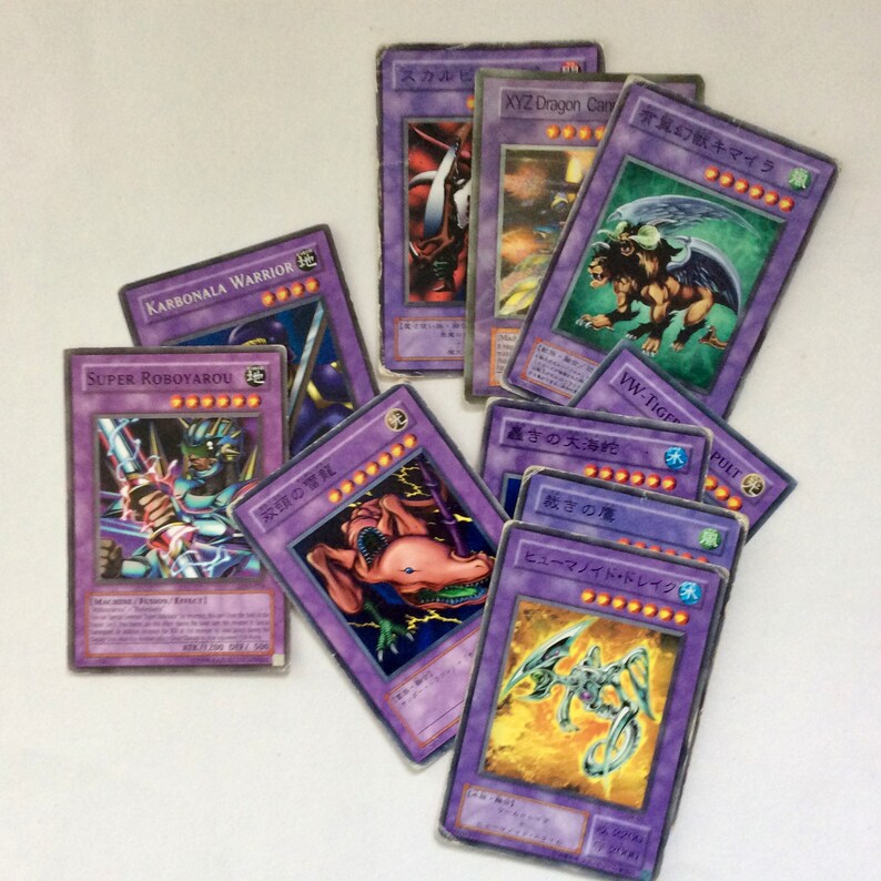 yogioh trading cards yugioh vintage cards 1996 etsy