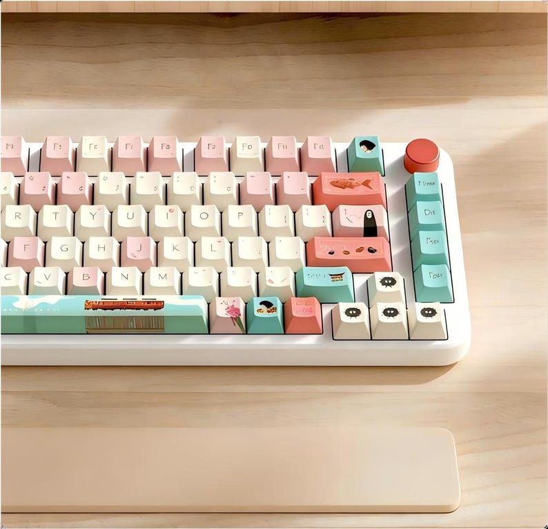 Anime Studio Ghibli Custom Tastenkappen für Mechanische Tastatur | Chihiros Reise ins Zauberland 158 PBT Keycaps Bild 2