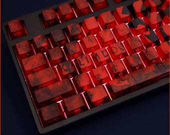 For the Horde |  World of Warcraft Horde-Themed Keycaps | Cherry Switch Height | 108 keys