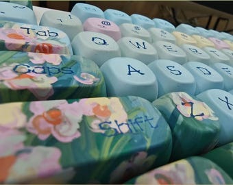 Daisy PBT Keycap Set | Floral Mechanical Keyboard Caps