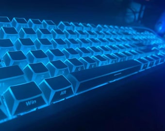 Juego de teclas White Refraction / Perfil Cherry / 136 teclas / Juego de teclas Black Refraction