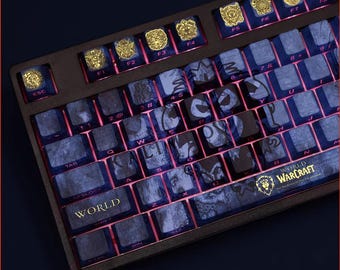 World of Warcraft Alliance Keycap Set | For the Alliance  |  Cherry MX Height | 108 keys