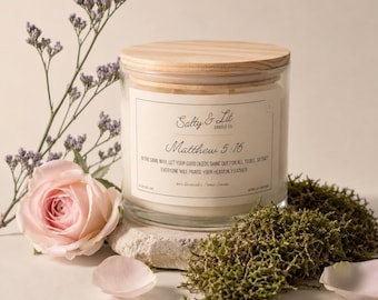 Salty & Lit - Matthew 5:16 Soy Wax Candle