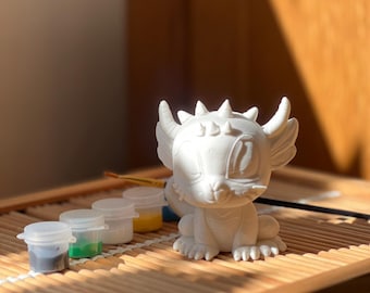 Custom Child Drawing 3D Model – DIY Paint at Home Keepsake – Personalised Unpainted Figurine