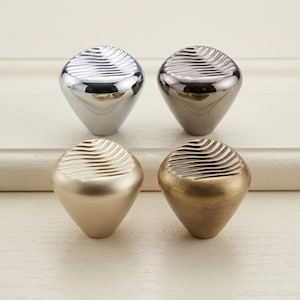 Luxury Cabinet Knobs Drawer Pulls Kitchen Furniture Hardware Set Modern Textured Teardrop Knobs Wardrobe Bathroom Cabinet Door Handles Home