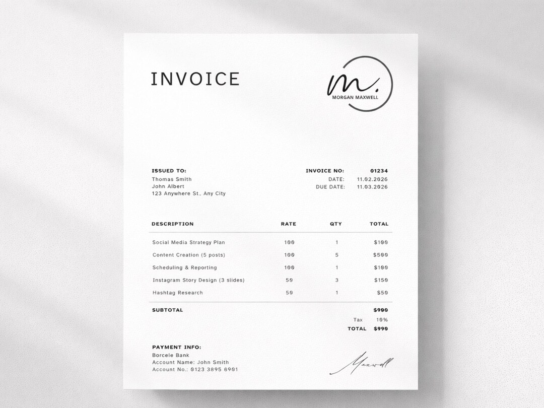 Carpenter Invoice Template, Estimate & Editable Contractor Quote Form ...
