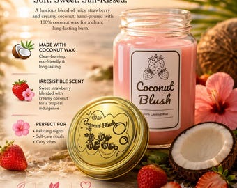 Coconut Blush (Wooden Wick)