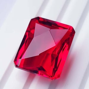 Fancy Cut Ruby Making For Ring Stone, Blood-Red Gift For Wife , 31Ct 16x21x11mm