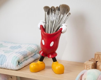 Mickey-Mouse-Stiftehalter, Kawaii-Make-up-Pinsel-Organizer, ausgefallene Schreibtischdeko